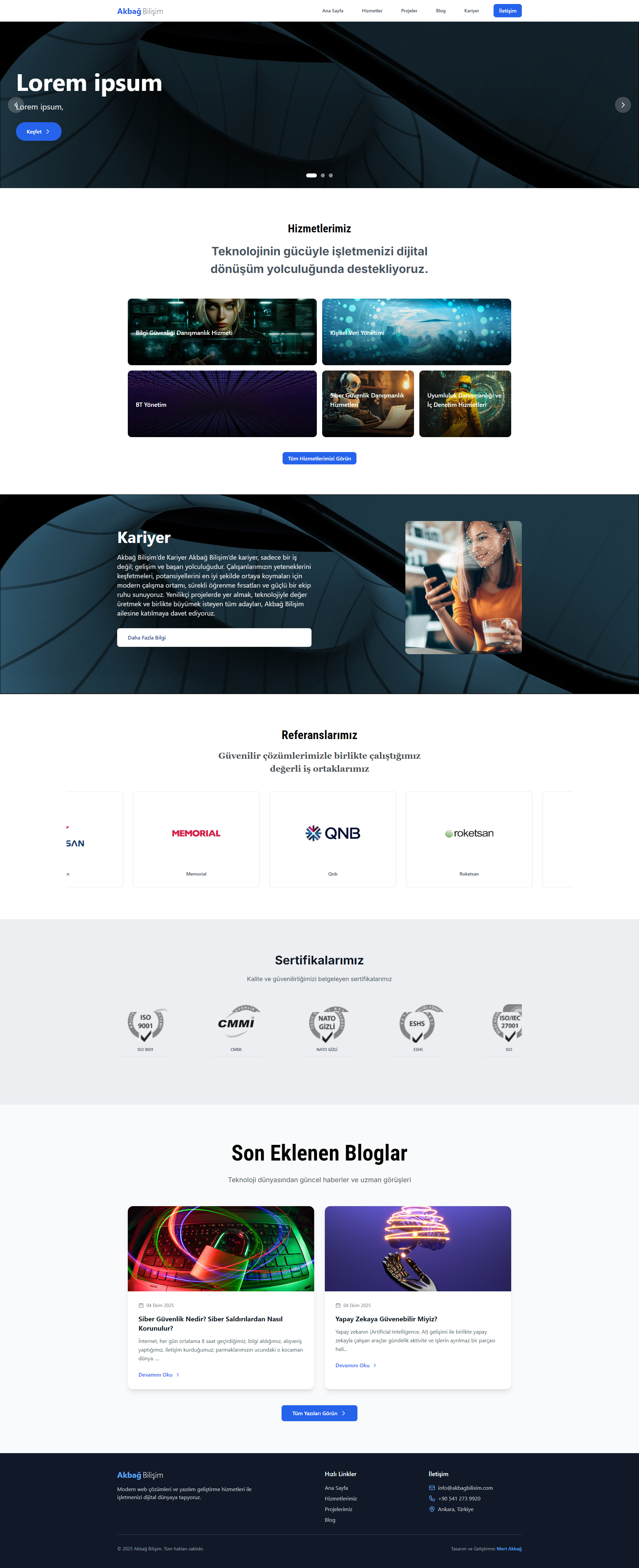 Teknoloji Web Sitesi